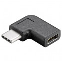 PremiumCord Adaptér USB 3.1 konektor C male - C female zahnutý 90°