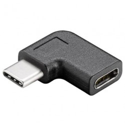 PremiumCord Adaptér USB 3.1 konektor C male - C female zahnutý 90°