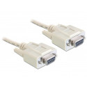 Delock sériový kabel Null modem 9 pin samice samice 3 m
