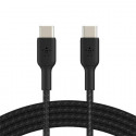 Belkin USB-C na USB-C kabel, 1m, černý - odolný