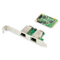 Digitus Dual Gigabit Ethernet Mini PCI Express Network Card