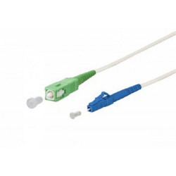 OPTIX SC APC-LC UPC FLEXI optický patch cord G.657B3 2mm 0,5m bílý simplex