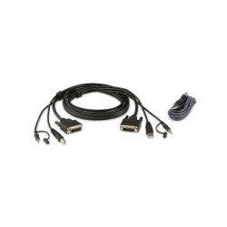 ATEN 3M USB DVI-D Dual Link Secure KVM Cable Kit