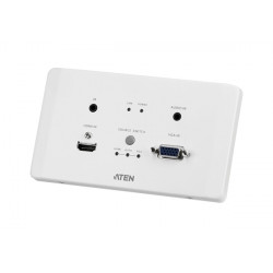 Aten HDMI & VGA HDBaseT Transmitter with EU Wall Plate PoH (4K@100m) (HDBaseT Class A)