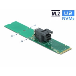 Delock Adaptér M.2 Key M na SFF-8643 NVMe 22110 2280 2260