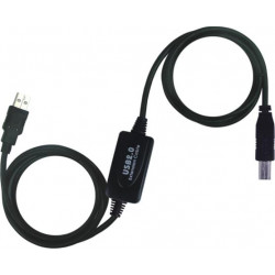 PremiumCord USB 2.0 repeater a propojovací kabel A M-B M 15m