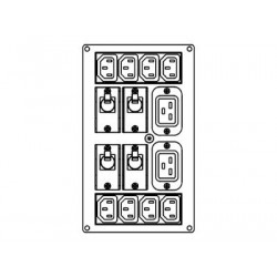 APC - Zadní napájecí deska - IEC 60320 C13, IEC 60320 C19 - Evropa - pro Smart-UPS RT 1000, 10000VA, 7500