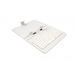 AIREN AiTab Leather Case 1 with USB Keyboard 7" WHITE (CZ SK DE UK US.. layout)