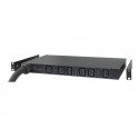 APC Basic Rack PDU - Rozvodná jednotka PDU (k montáži na regál) - AC 400 V - 22 kW - 3 fáze - vstup: IEC 60309 - výstupní konektory: 6 (IEC 60320 C19) - 2.44 m cord - černá - pro P N: SCL400RMJ1U, SCL500RMI1UC, SCL500RMI1UNC, SMTL1000RMI2UC, SMTL750RMI2UC