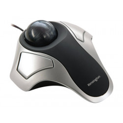 Kensington Orbit Optical Trackball - Kulový ovládač - pravák a levák - optický - 2 tlačítka - kabelové - USB - stříbrná