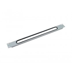 Triton - Panel pro přívod kabelů do racku - přední - RAL 9005 - 1U - 19"