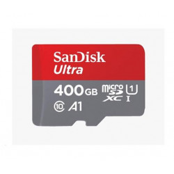 SanDisk MicroSDXC karta 400GB Ultra (120 MB s, A1 Class 10 UHS-I, Android) + adaptér