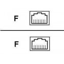 APC - Síťový propojovací kabel - RJ-45 (F) do RJ-45 (F) - CAT 5 - bílá