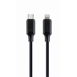 Gembird kabel nabíjecí USB-C (M) na 8pin Lightning (M), 1,5 m, plast, černý