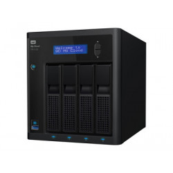 WD My Cloud PR4100 WDBNFA0640KBK - Pro Series - server NAS - 4 zásuvky - 64 TB - HDD 16 TB x 4 - RAID 0, 1, 5, 10, JBOD - RAM 4 GB - Gigabit Ethernet