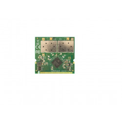 MikroTik RouterBOARD R52HnD, 802.11a b g n High Power Dual Band MiniPCI karta s MMCX konektory