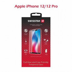 SWISSTEN OCHRANNÉ SKLO CASE FRIENDLY APPLE IPHONE 12 12 Pro ČERNÉ