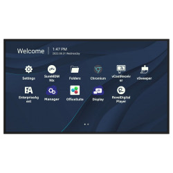 ViewSonic Flat Display CDE9830 98" 24-7 LCD 3840x2160 8ms 500cd HDMI x 3 USB A x 2 USB-C RJ45 RS232 repro Android