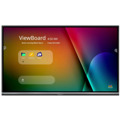 ViewSonic Flat Touch Display IFP7550-5 75" UHD 16 7 400cd Android 4-32 OPS HDMI USB-C HDMIout