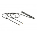 Delock WLAN Twin Antenna - Anténa - Wi-Fi - 5 dBi - černá