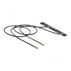 Delock WLAN Twin Antenna - Anténa - Wi-Fi - 5 dBi - černá