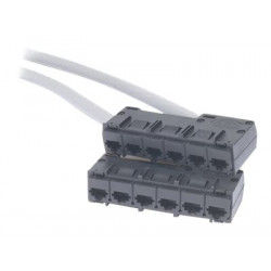 APC Data Distribution Cable - Síťový kabel - kompatibilní s TAA - RJ-45 (F) do RJ-45 (F) - 1.5 m - UTP - CAT 5e - podložka - šedá