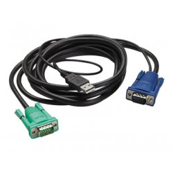 APC - Kabel klávesnice videa myši (KVM) - USB, HD-15 (VGA) (M) do HD-15 (VGA) (M) - 1.83 m - - pro P N: AP5201, AP5202, AP5808, AP5816, KVM1116R