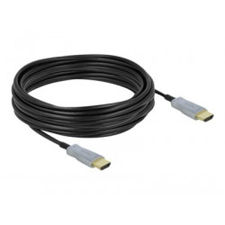 Delock - High Speed - HDMI kabel - HDMI s piny (male) do HDMI s piny (male) - 10 m - optické vlákno - černá - podporuje 4K, Active Optical Cable (AOC)