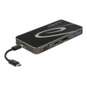 Delock USB Type-C 3.2 Dockingstation 4K - Dokovací stanice - USB-C 3.2 Gen 1 Thunderbolt 3 - VGA, HDMI, DP