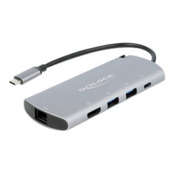 Delock - Dokovací stanice - USB-C - HDMI - GigE