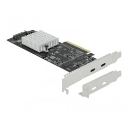 Delock - USB adaptér - PCIe 3.0 x8 nízký profil - USB-C 3.2 Gen 2x2 x 2