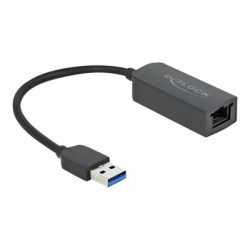 Delock - Síťový adaptér - USB 3.2 Gen 1 - 2.5GBase-T - černá