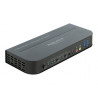 Delock HDMI KVM Switch 4K 60 Hz with USB 3.0 and Audio - Přepínač KVM audio USB - 2 x KVM zvuk USB - 1 místní uživatel - desktop