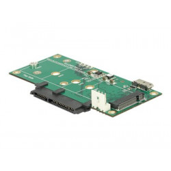 Delock - Řadič úložiště - mSATA, M.2 - M.2 Card SATA 6Gb s mSATA - 6 Gbit s - USB 3.1 (Gen 2)