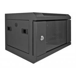 Delock - Skříň - montáž na stěnu - černá - 4U - 10"