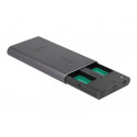 Delock - Pole pevných disků - 2 zásuvky (PCIe (NVMe)) - USB 3.2 Gen 2 (externí)