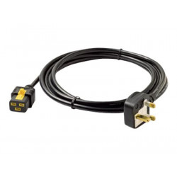 APC - Elektrický kabel - IEC 60320 C19 do BS 1363A (M) - AC 240 V - 13 A - 3 m - opatřený západkou - černá - pro P N: SMT2200I-AR, SMT2200R2I-AR, SMT3000I-AR, SMT3000R2I-AR, SMX3000HVTUS, SRT10RMXLIX806