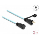 Delock Optický kabel z LC Duplex na LC Duplex s ochrannou krytkou, multi-mode OM3, 2m