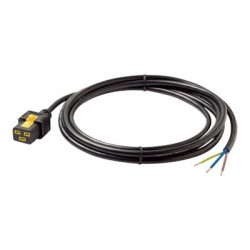 APC - Elektrický kabel - IEC 60320 C19 do pevně zapojený 3-drátový - AC 240 V - 16 A - 3 m - černá - pro P N: SMT2200I-AR, SMT2200R2I-AR, SMT3000I-AR, SMT3000R2I-AR, SRT1500XLI, SRT2200XLI-KR