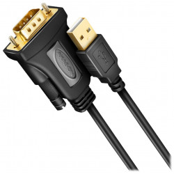 AXAGON aktivní převodník z USB-A (2.0) na RS-232 ADS-1PQN Čip FTDI 1,5m