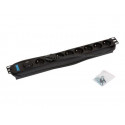 Triton RAB-PD-X07-A1 - Pásek na rozvod silnoproudu (k montáži na regál) - AC 230 V - vstup: CEE 7 7 - výstupní konektory: 8 - 1U - 19" - 2 m - RAL 9005