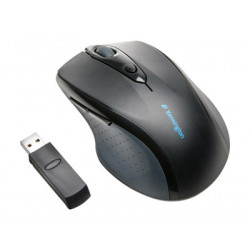 Kensington Pro Fit Full-Size - Myš - pravák - optický - 6 tlačítka - bezdrátový - 2.4 GHz - bezdrátový přijímač USB - černá