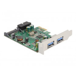 PCI Express x1 Card to 2 x external USB, PCI Express x1 Card to 2 x external USB