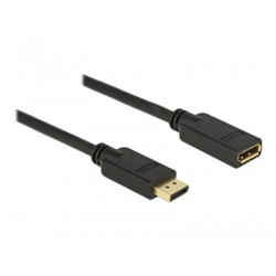Delock - Prodlužovací kabel DisplayPort - DisplayPort (M) do DisplayPort (F) - DisplayPort 1.2 - 15 m - podporuje 4K - černá