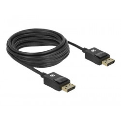 Delock Coaxial - Kabel obrazovky - DisplayPort (M) do DisplayPort (M) - DisplayPort 1.4 - 5 m - podpora 8K - černá