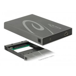 Delock - Řadič úložiště - 2.5" - SATA 6Gb s - USB-C - černá