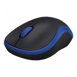 Logitech M185 nano myš, Bezdrátová USB, Optická, 1000 dpi, Modrá ( 910-002239 )