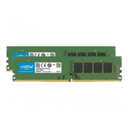 Crucial - DDR4 - sada - 64 GB: 2 x 32 GB - DIMM 288-pin - 3200 MHz PC4-25600 - CL22 - 1.2 V - bez vyrovnávací paměti - bez ECC