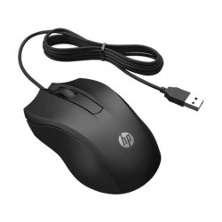 HP 100 myš, Drátová USB, Optická, 1600 dpi, Černá ( 6VY96AA#ABB )