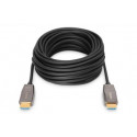Digitus HDMI AOC hybridní optický kabel, Type A M M, 10m, UHD 8K@60Hz, CE, gold, bl